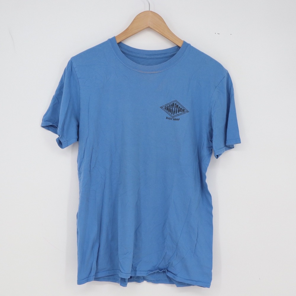 Quiet Storm T-Shirt Mens S Rehoboth Beach DE Blue Graphic Surf Shop Excellent